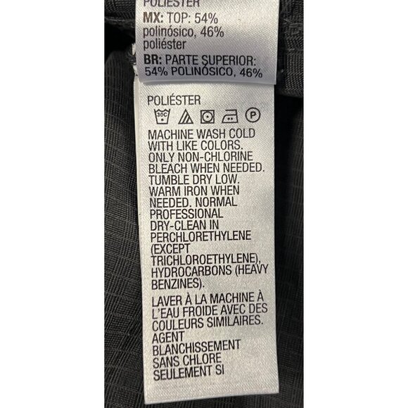 Quiksilver Waterman Comfort Fit Short Sleeve Shirt XXL Black Polyester Blend - Picture 7 of 7